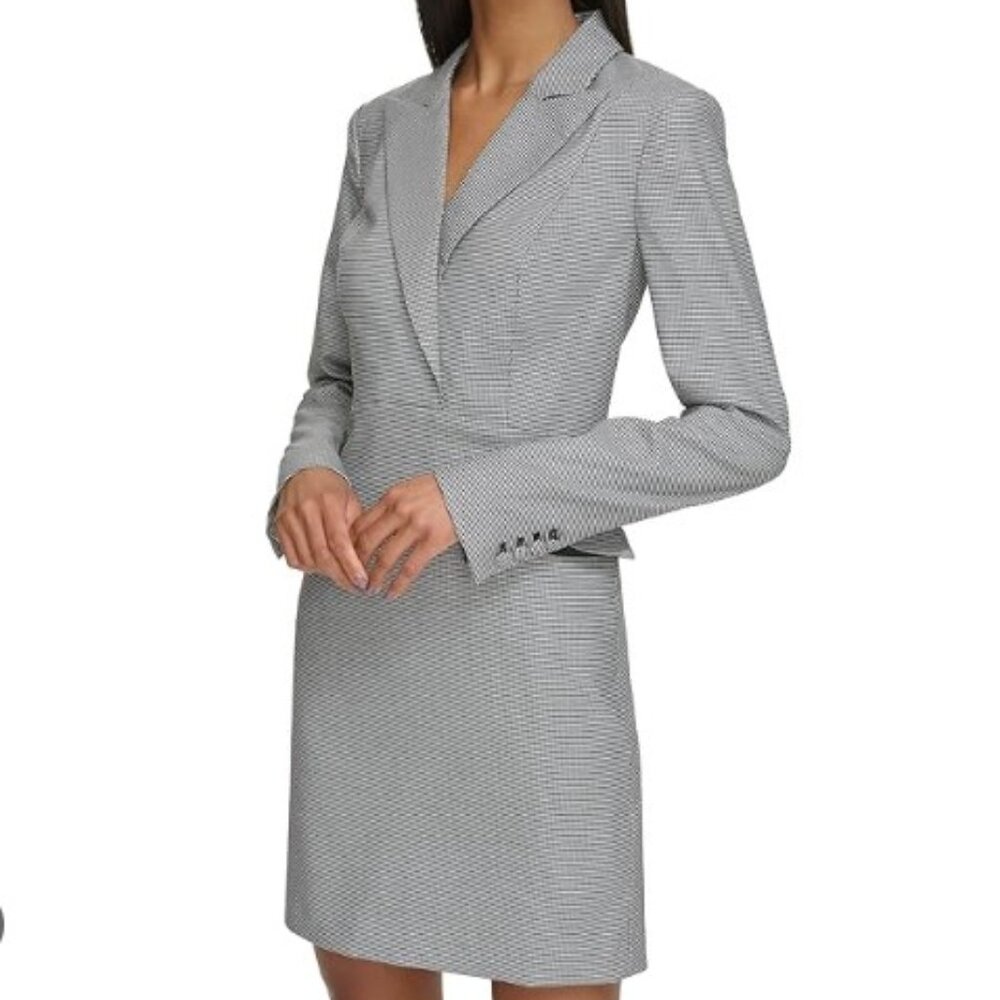 Mini houndstooth suit dress Karl Lagerfeld, size 6, EUC